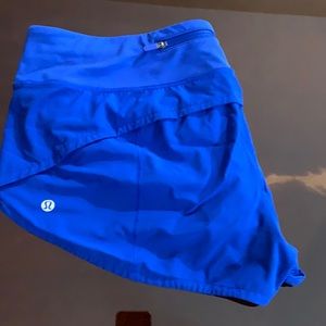 Lululemon Speed Up Short GORGEOUS rare BLUE sz 10